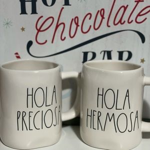 Rae Dunn Hermosa and Preciosa Mugs